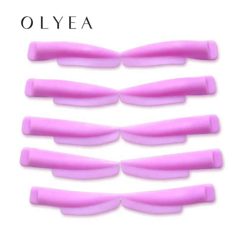 Silicone Lash Perm Shields in 5 Sizes, Soft U-Curl Eyelash Pads