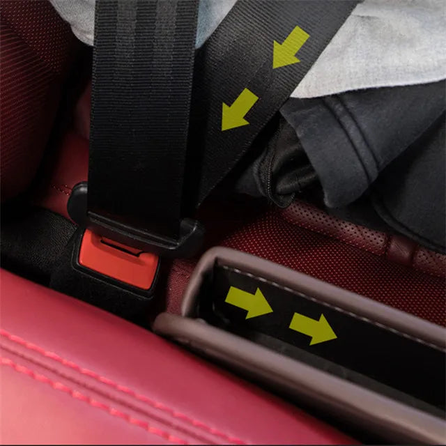 PU Leather Automotive Center Seat Gap Filler Universal Fit Storage Box Seat Side