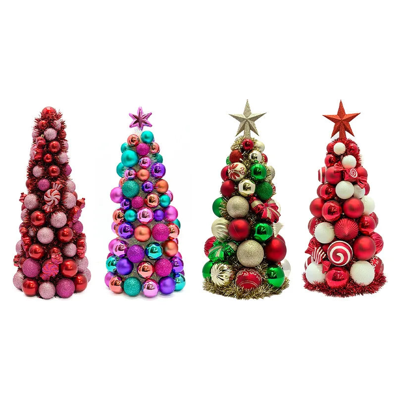 Customized Handmade Plastic Christmas Tree Topper Modern Minimalist Design Star-Topped