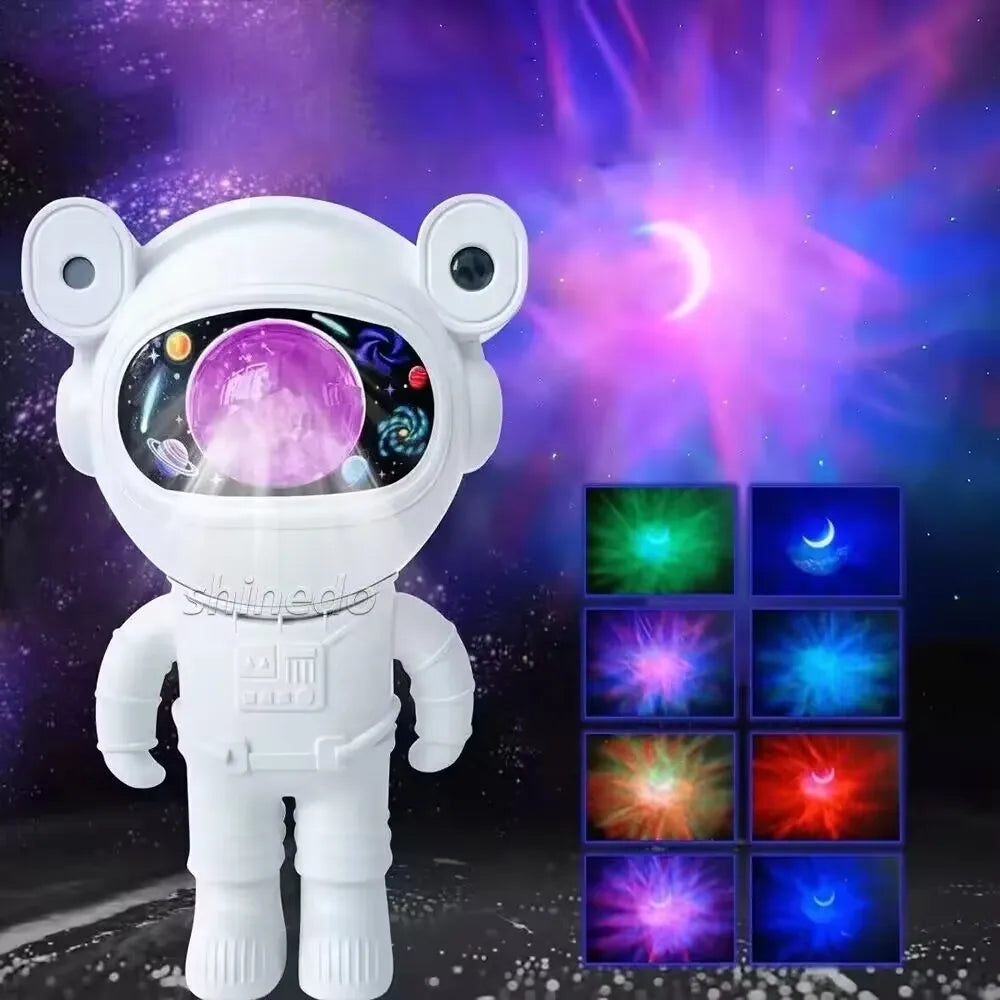 Galaxy Star Projector Starry Sky Night Light Astronaut Lamp Home Room Decor Decoration
