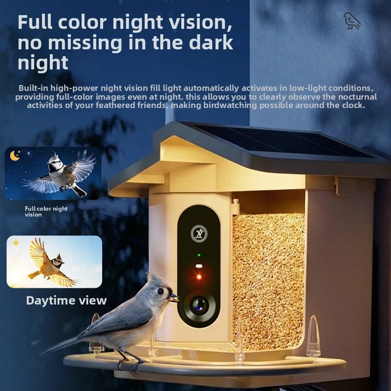 Smart Bird Feeder Model JY-DH01 Heavy Duty Intelligent AI Food Shortage Detection