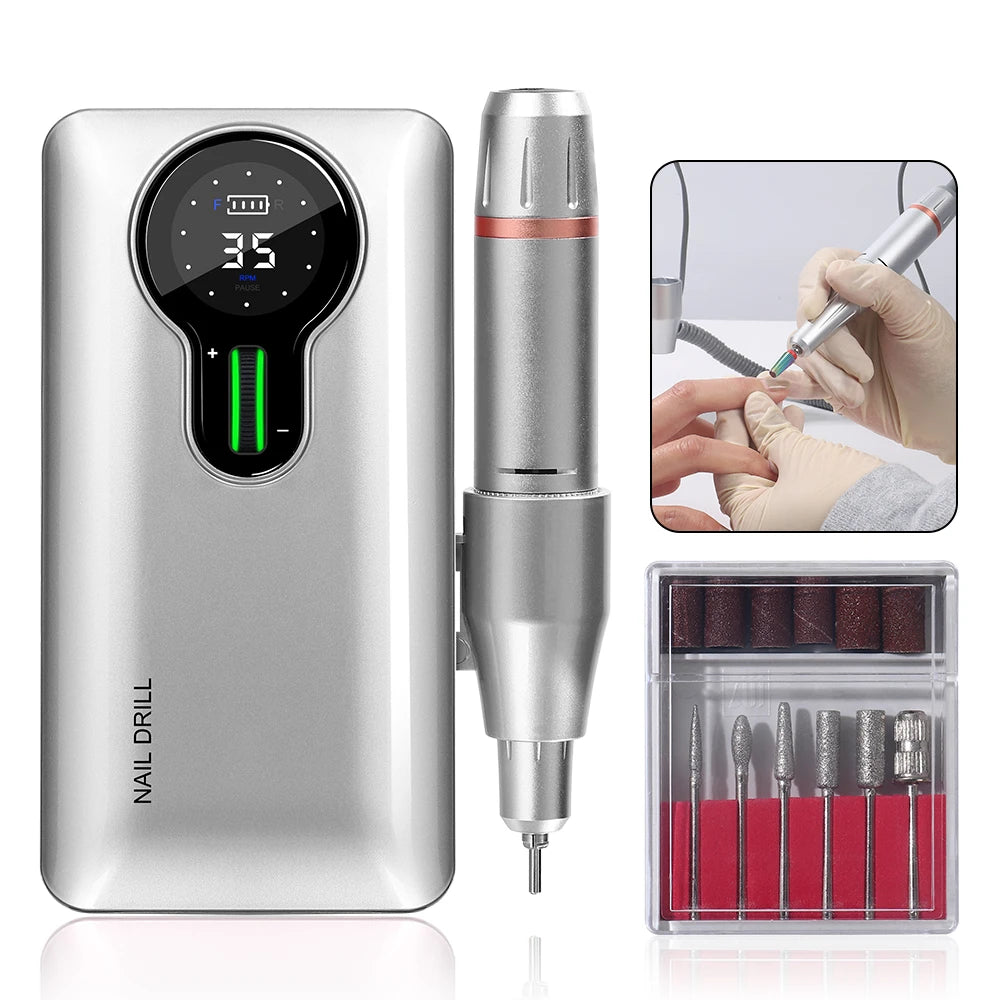 New Innovative Arrival Professional Coreless Motor Rechargeable Portable Electric Nail