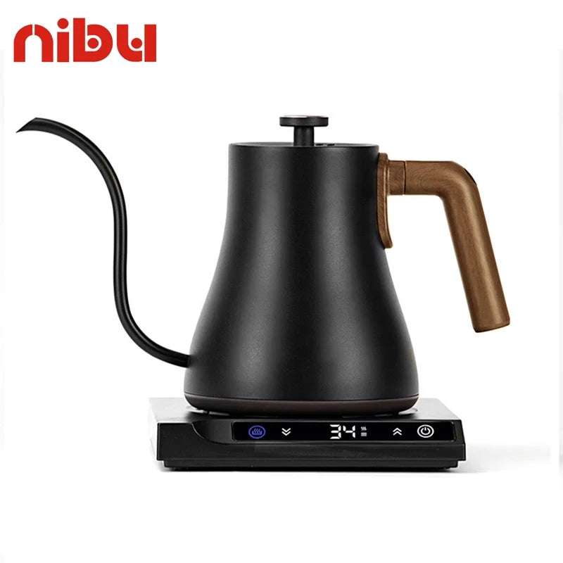 Drip Coffee Kettle Hand Brewed Pot Gooseneck Pour Over Electric Coffee Kettle