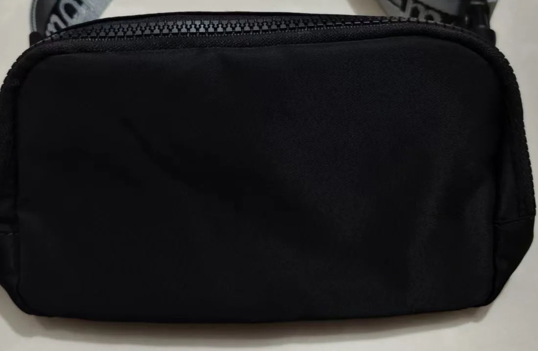 Women'S 1L Nylon Sling Bag Adjustable Waist Fanny Pack Hip Bag Yoga Sports Crossbody Bag