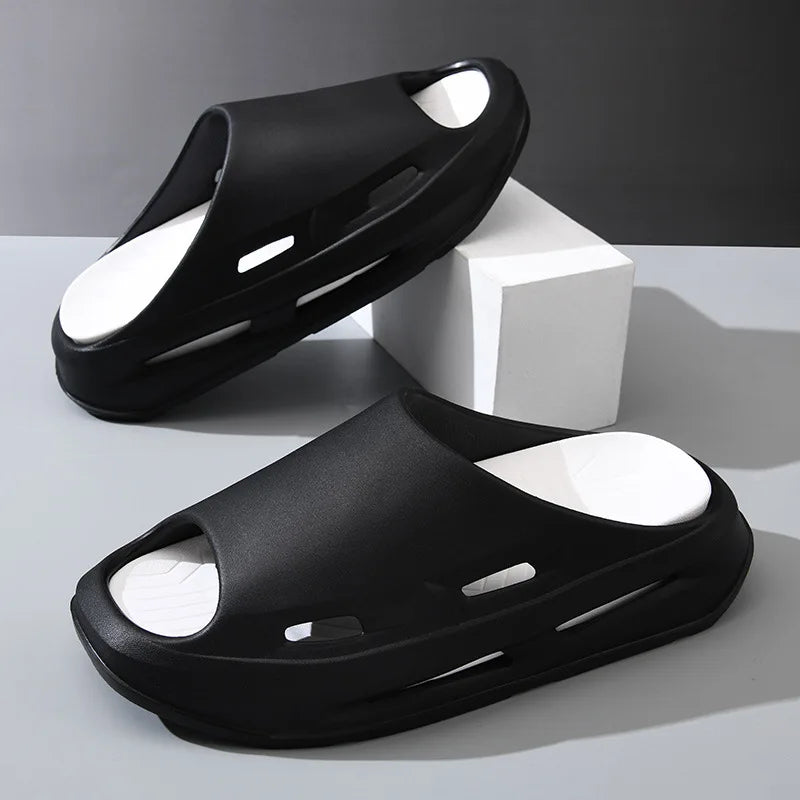 Deran Designer Custom Slippers Cloud Slides EVA Thick Sole Flat Sandals Men 'S Casual