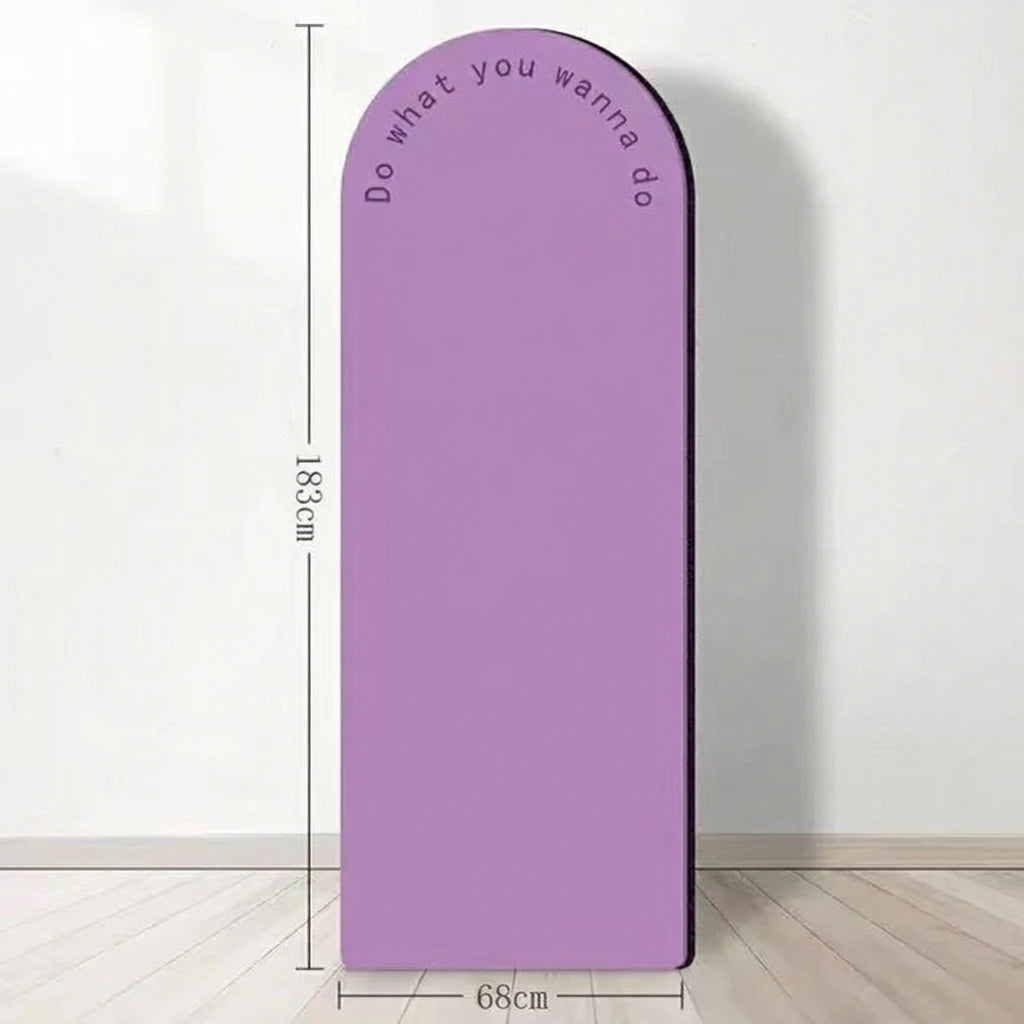 Oval 183*68cm PU Gym Fitness Pilates Eco-Friendly Non-Slip Soft Yoga Mat
