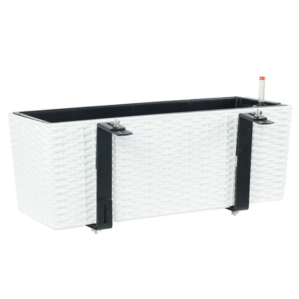 Large Home & Indoor/Outdoor Plastic Planters Pots Self Watering Lightweight Square Shape