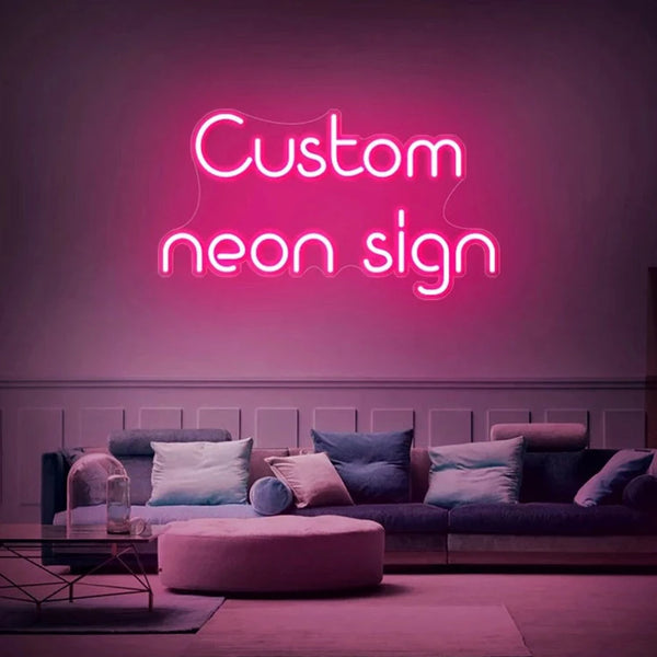 Neon Fast Delivery Acrylic No Design Outdoor Custom Led Light Neon Sign for Room Birthday