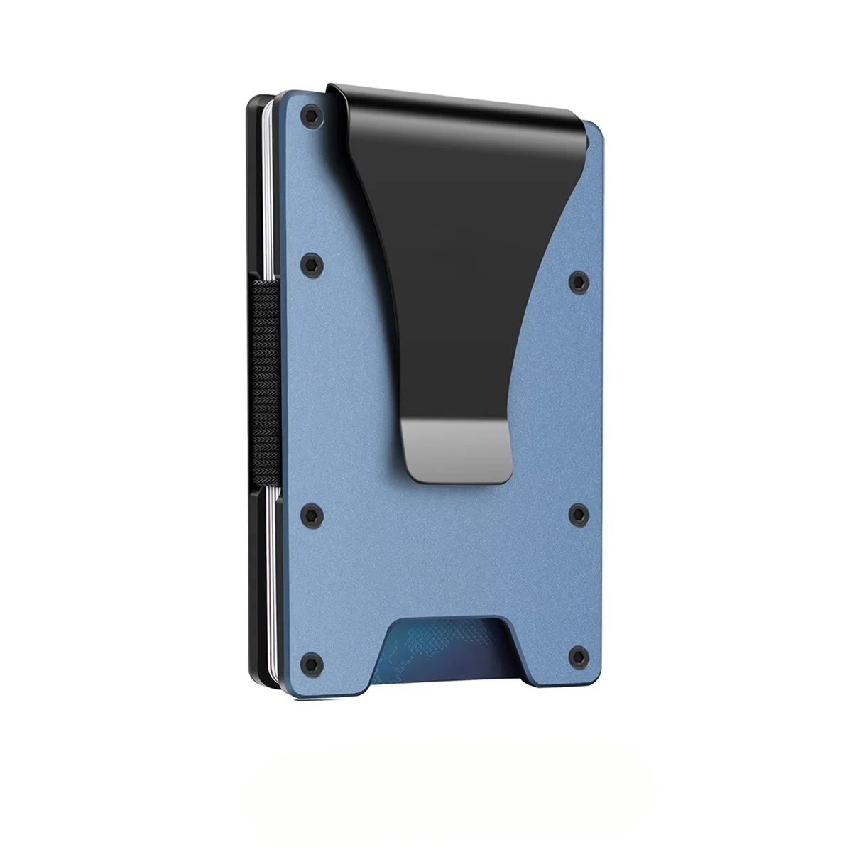 Minimalist Carbon Fiber Card Holder RFID Blocking Slim Unisex Wallet with Money Clip 3