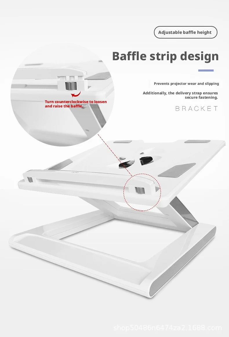 Ultra Thin Angle Adjustable Laptop Stand with Heat Dissipation Function