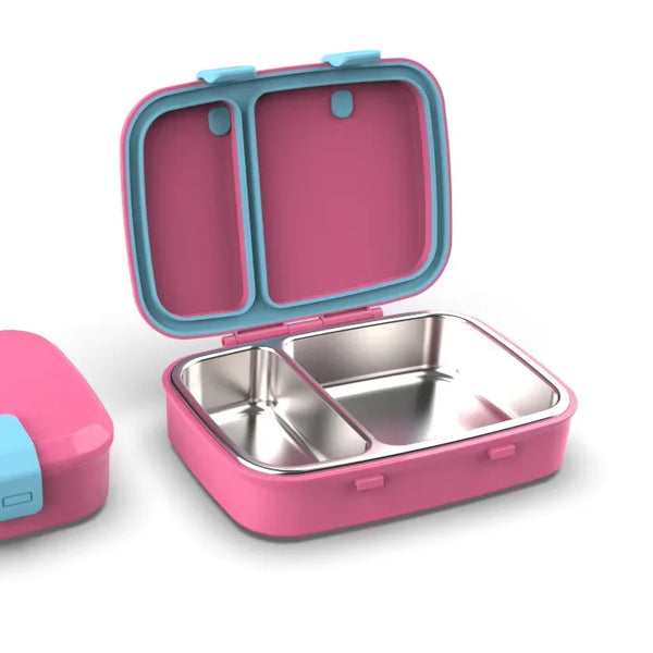 Kid'S Leakproof Food Grade Bento Container Picnics and Lunches Stainless Steel Inside