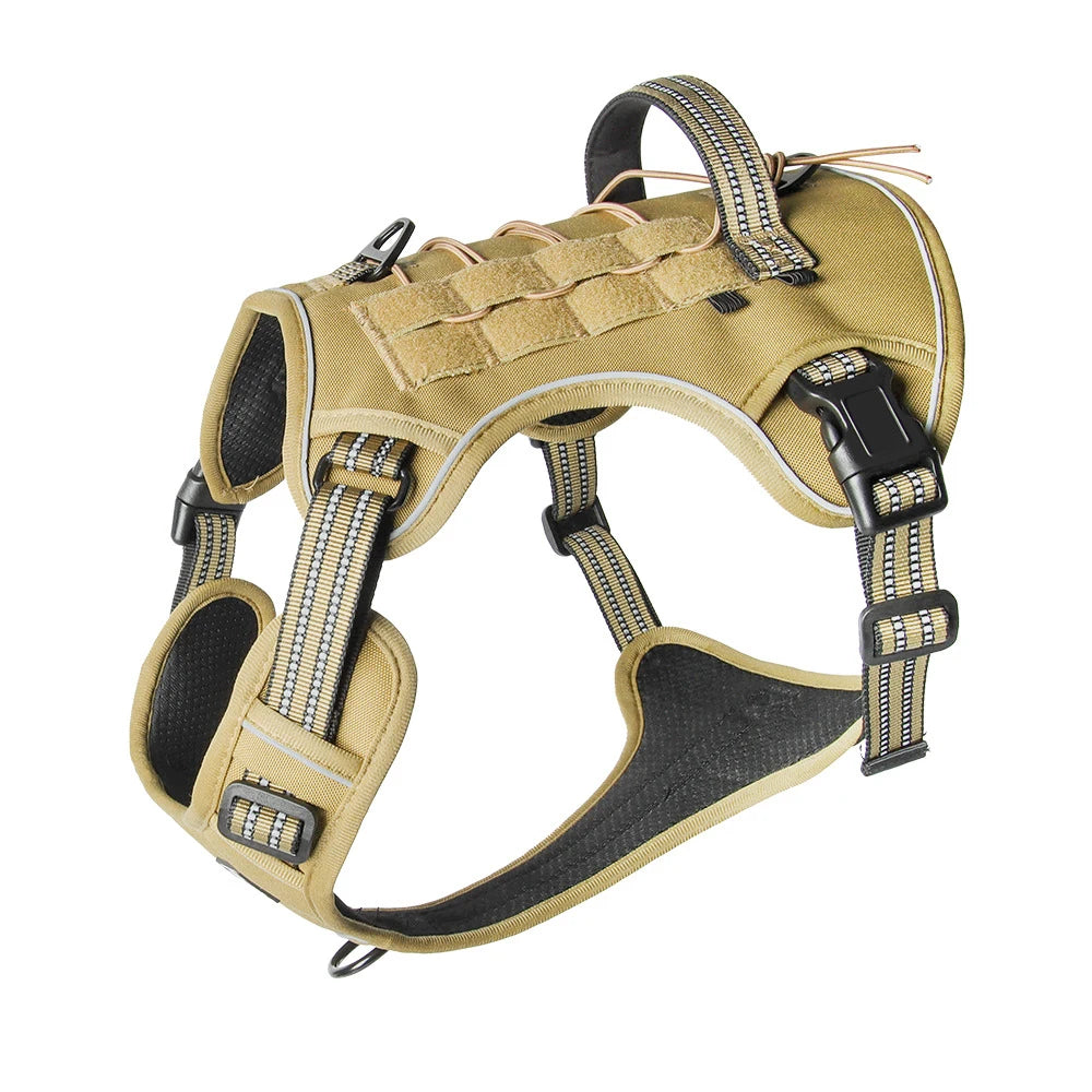 Multifunctional Tactical No-Pull Harness for Large Dog Outdoor Training