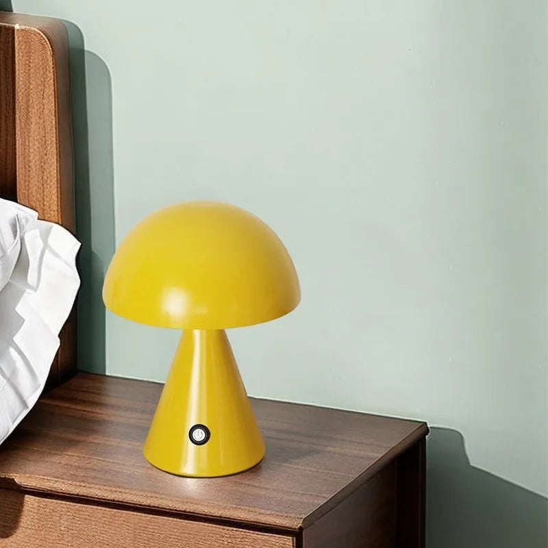 Creative Mushroom Lamp Bedside Desk Lamp Touch Control DIY Three-Color Light Ambient
