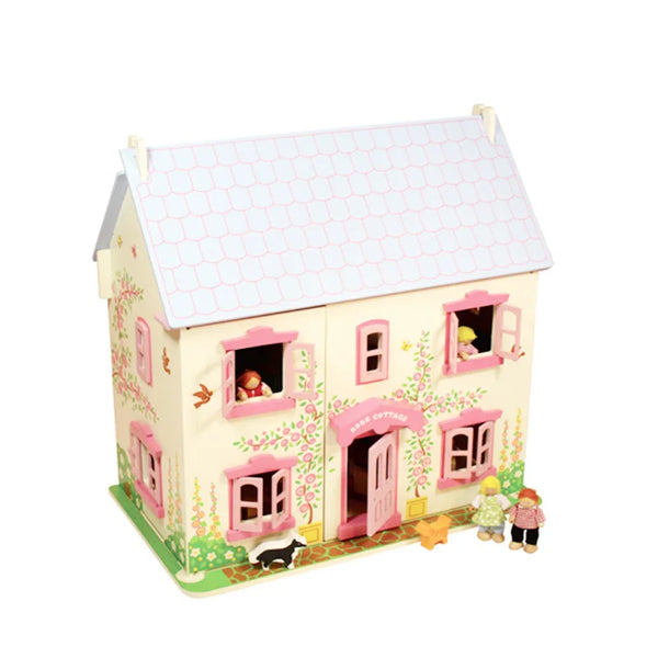 Diy Wooden Dollhouse for Kids Miniature Fashion Model with Furniture Pretend Play Toy