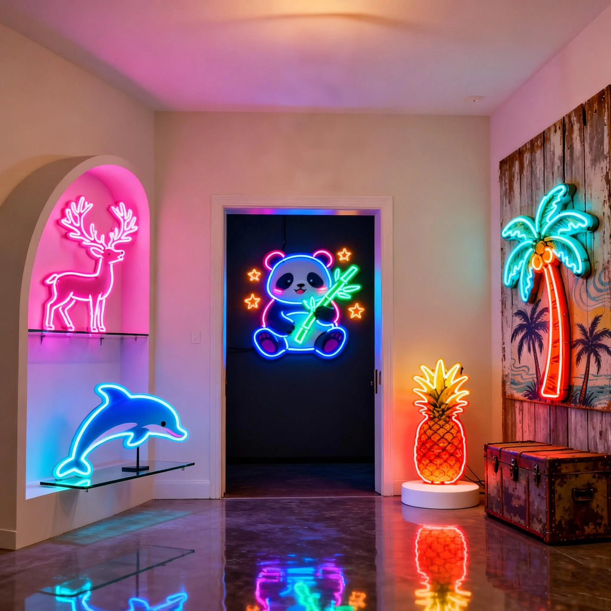 UV Print Custom Neon Sign Store LED Neon Lights Sign Art Spaces Draw Attention Neon LED