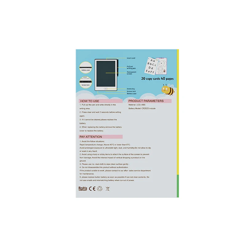 Kids Lcd Write Electronic Writing Board Digital Pad Writing Slate Tablet Toddler Toys