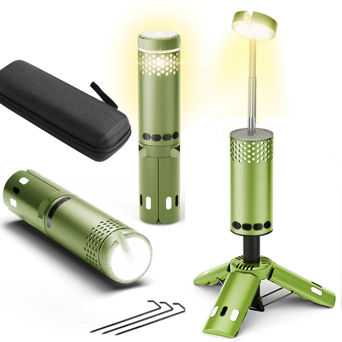 Portable LED Light Outdoor Camping Rechargeable Hiking Backpacking Emergency Garden