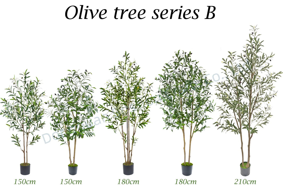 Artificial Olive Topiary Tree for Indoor Decor, Faux Green Plant