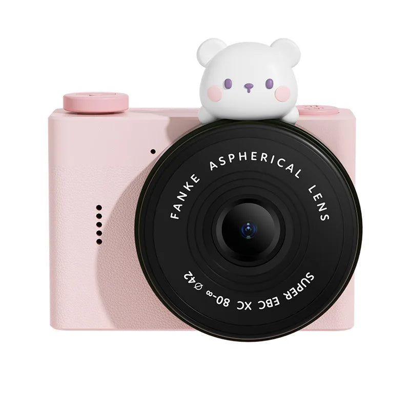 Kids Gift Mini Digital Video Camera 2000W HD with Built-In Games Cute Cartoon Design Gift