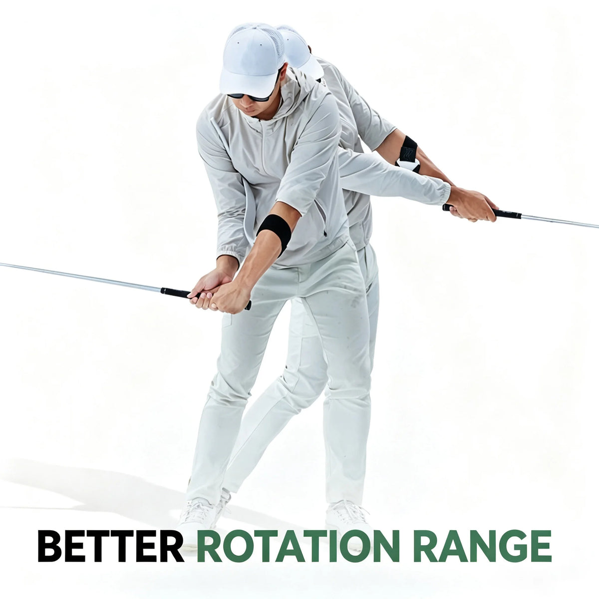 Golf Swing Width Trainer Arm Correction Aid Adjustable Golf Training Tool for Improving