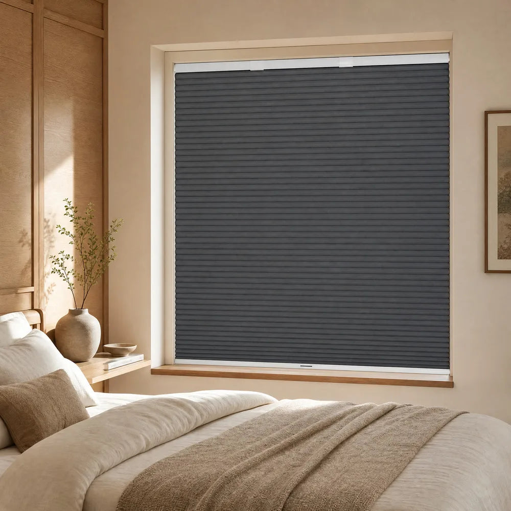 Finished Honeycomb Blinds Cordless No Cord No Drill Two Tracks Economic Cellular Shades