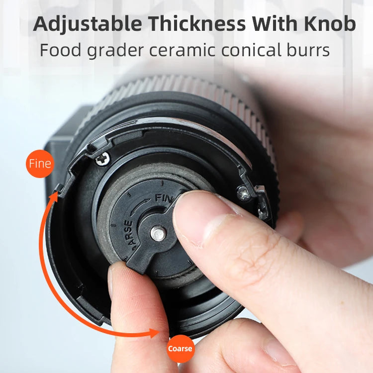 Best Price Portable Conical Burr Electric Grinder Coffee, USB Rechargeable Mill Coffee