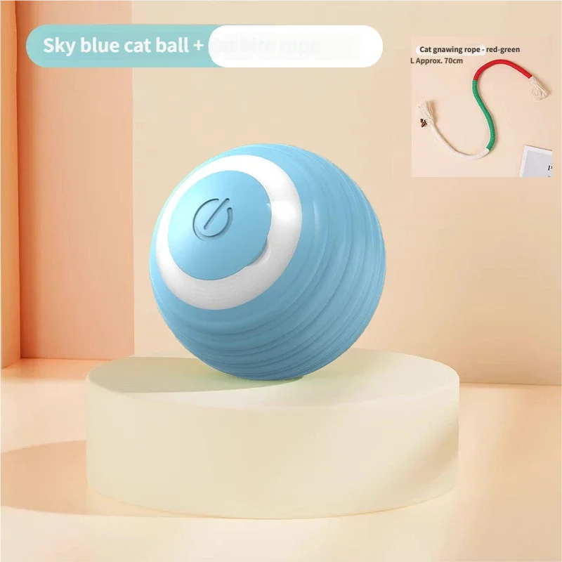 Electric Automatic Modern TPR Bite-Resistant Bouncing Ball Chew Toy