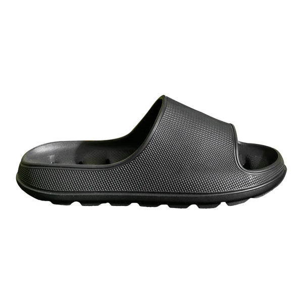 Thick-Sole EVA Bath Slippers for Women, Hollow Cut-Out Design, Non-Slip