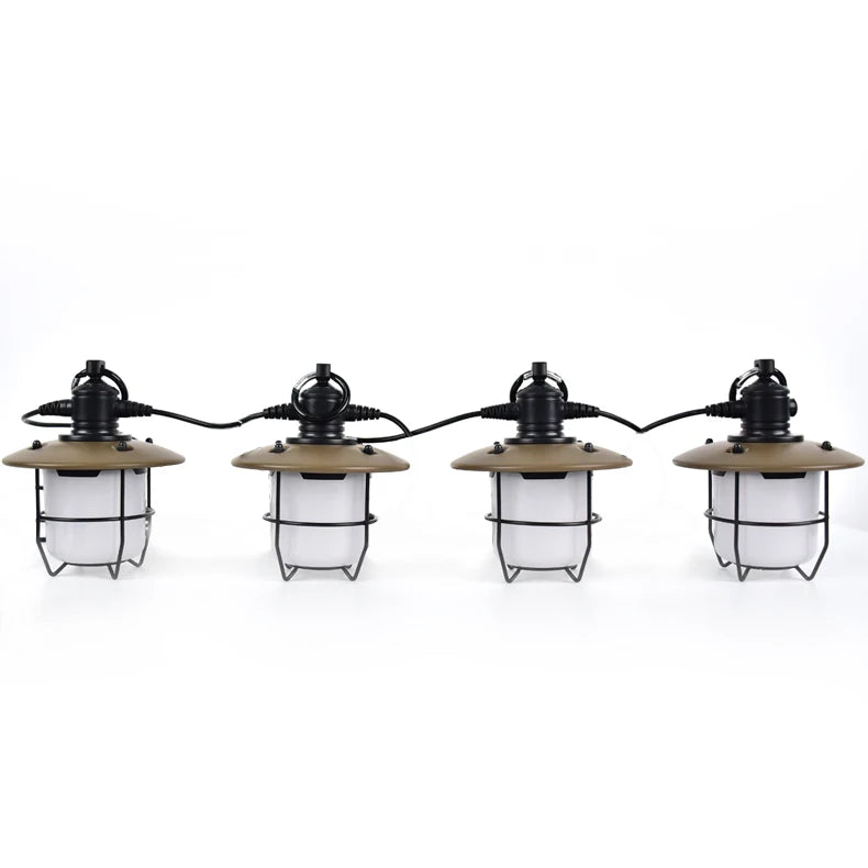 Waterproof Outdoor Rechargeable Decorative String Lights for Camping Holidays