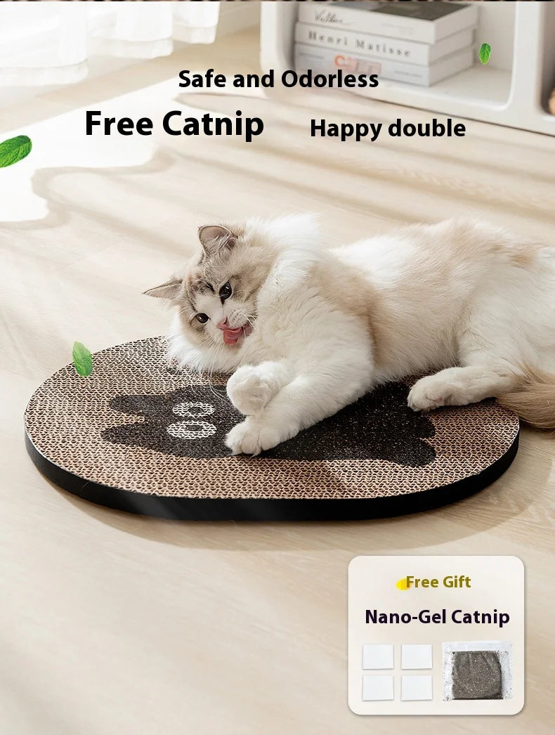 Vertical Cat Scratcher Wood & Corrugated Paper Eco-Friendly Luxury Wear-Resistant Pet Toy