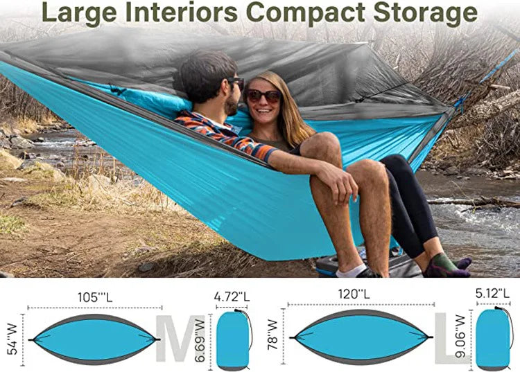 Outdoor Portable Parachute Nylon Camping Hammok/Hamock/Hamak/Hammock with Tree Strap