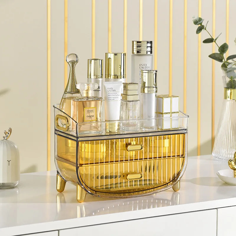 JX Light Luxury Transparent Acrylic Organizer Plastic Cosmetic Storage Box for Lipstick