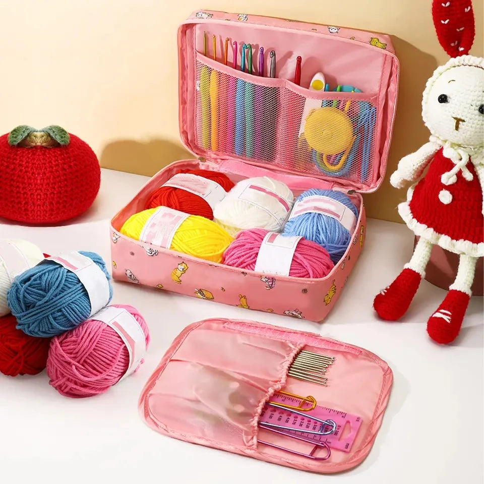 Full Crochet Starter Kit for Beginners Adults Crochet Hook Set With Case