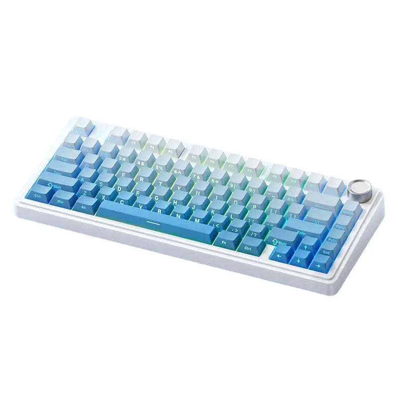 F75 75% Customized Mechanical Keyboard Full Key Hot Swap 2.4 Wireless Three Mode Keyboard