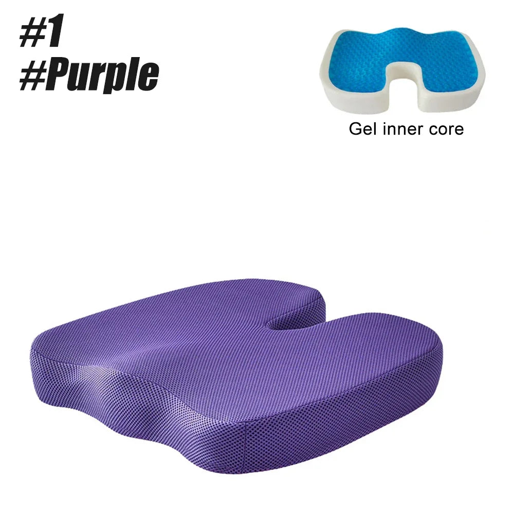 Cooling and Comfortable Gel Seat Cushion Long Sitting Office Chair Memory Foam Seat