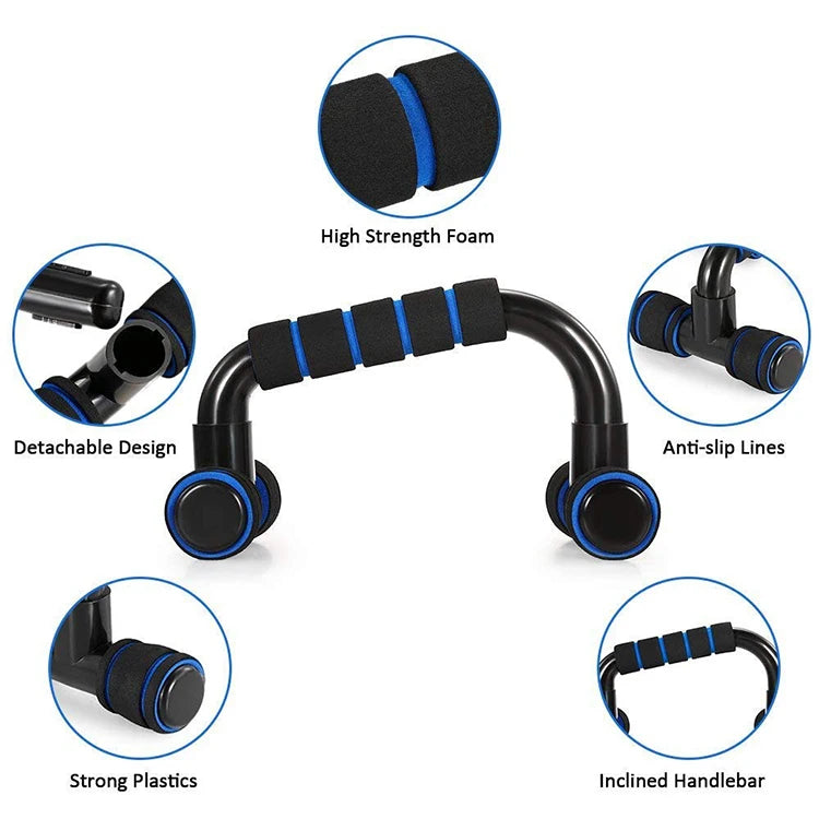 5-in-1 AB Wheel Roller Kit with Push-UP Bar Hand Griper Jump Rope and Knee Pad
