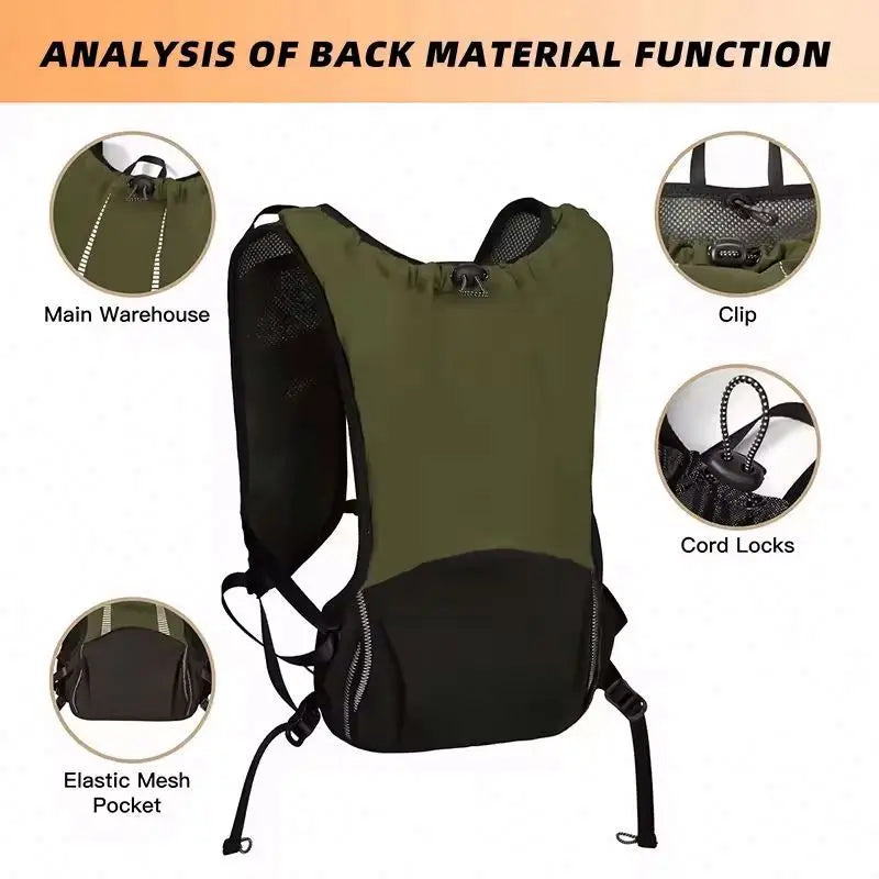 Camelbek Free Sample Lightweight Waterproof Trail Running Hydration Vest 5.5L Breathable