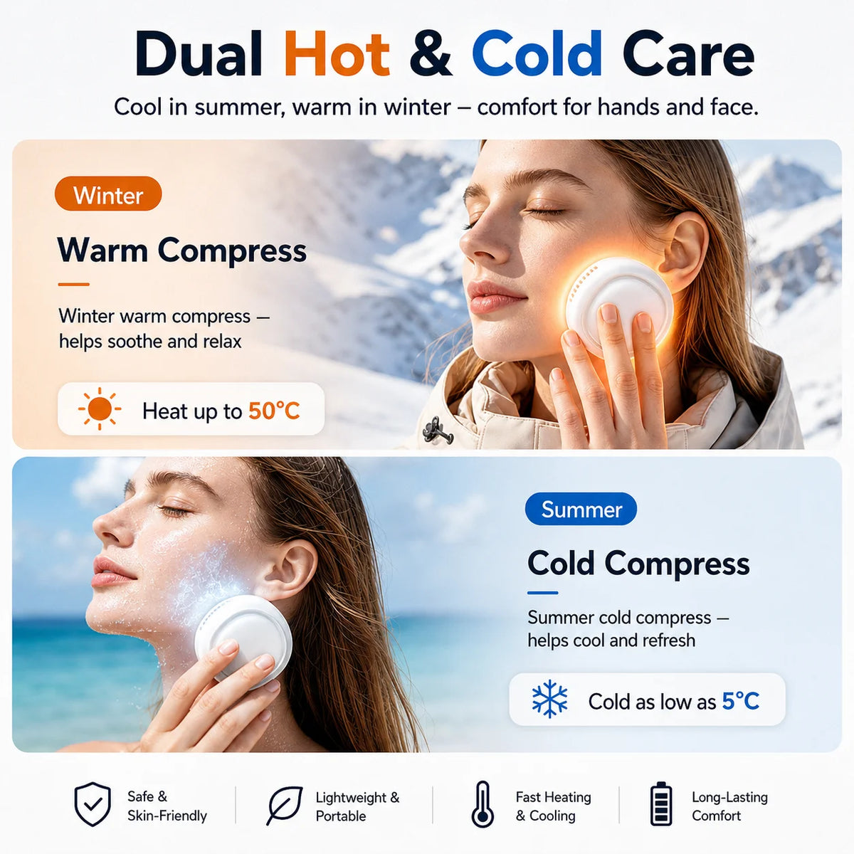 Dopapod G21 Winter Hand Heating Summer Skin Icing Lightweight Drop-Proof Ergonomic Grip