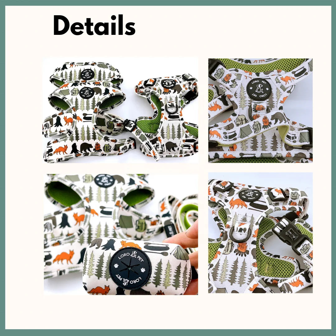 Reflective Oxford Nylon Dog Harness with Handle in Solid Colors