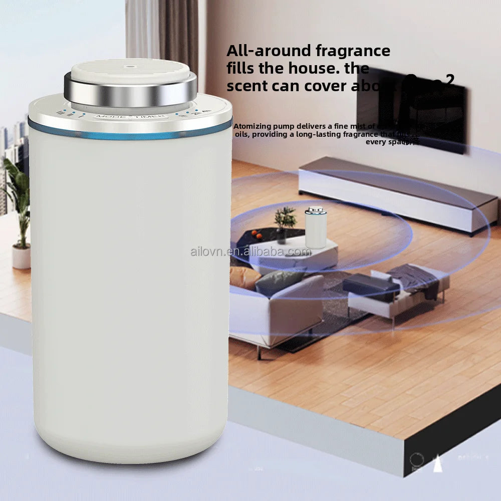 Luxury Portable 50Ml Alloy Smart Aroma Diffuser Machine Type-C Auto Car Essential Oil