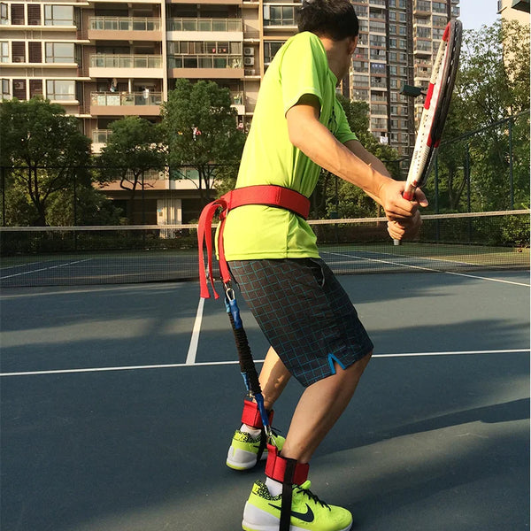 Adjustable Balance Elastic Resistance Belt Tennis Trainer Jump Rope
