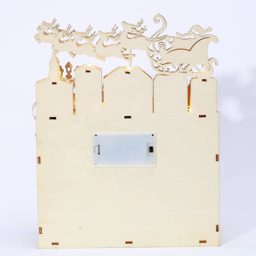 Creative Holiday 24 Days Wood Countdown Calendar Decoration Wooden Christmas Gifts Crafts
