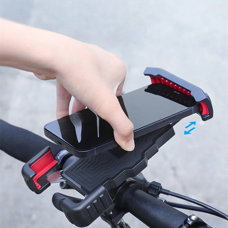 Bike Phone Holder for 4.7\" 6.8\" Smartphones Motorcycle Handlebar Cell Phone Clamp