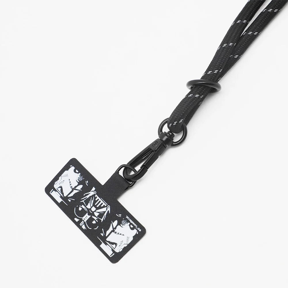 Custom Eco-Friendly Jacquard Polyester Cellphone Cushion Adjustable Crossbody Lanyard (Pack of 2)