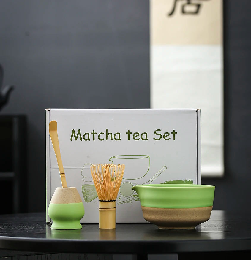 4 to 7 PCS Matcha Bowl Ceremony Accessory Japanese Tea Matcha Organic Bamboo Whisk Chasen