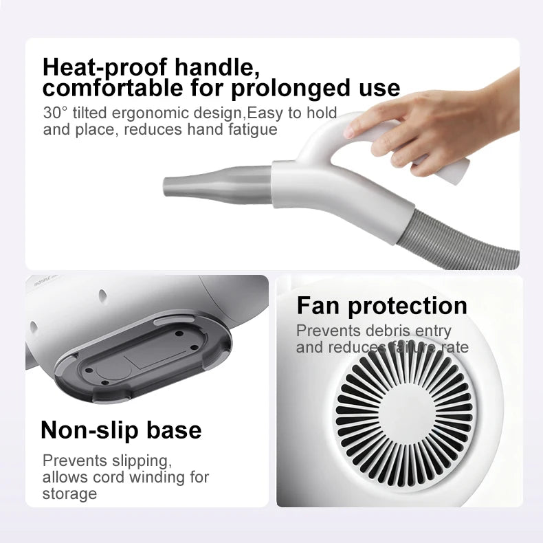 Electrique Professional Dog Hair Remover Cleaner Pet Grooming Vaccum Kit With Vacuum