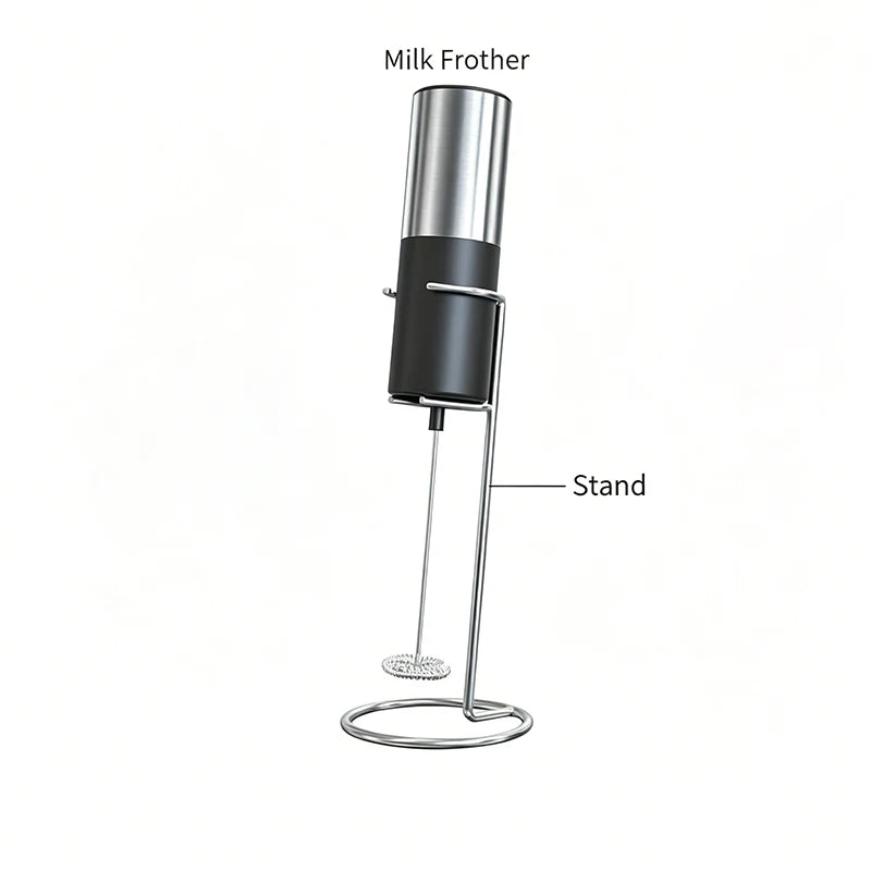 Compact Handheld Electric Milk Frother Easy Clean Portable Professional Coffee Foam Mixer