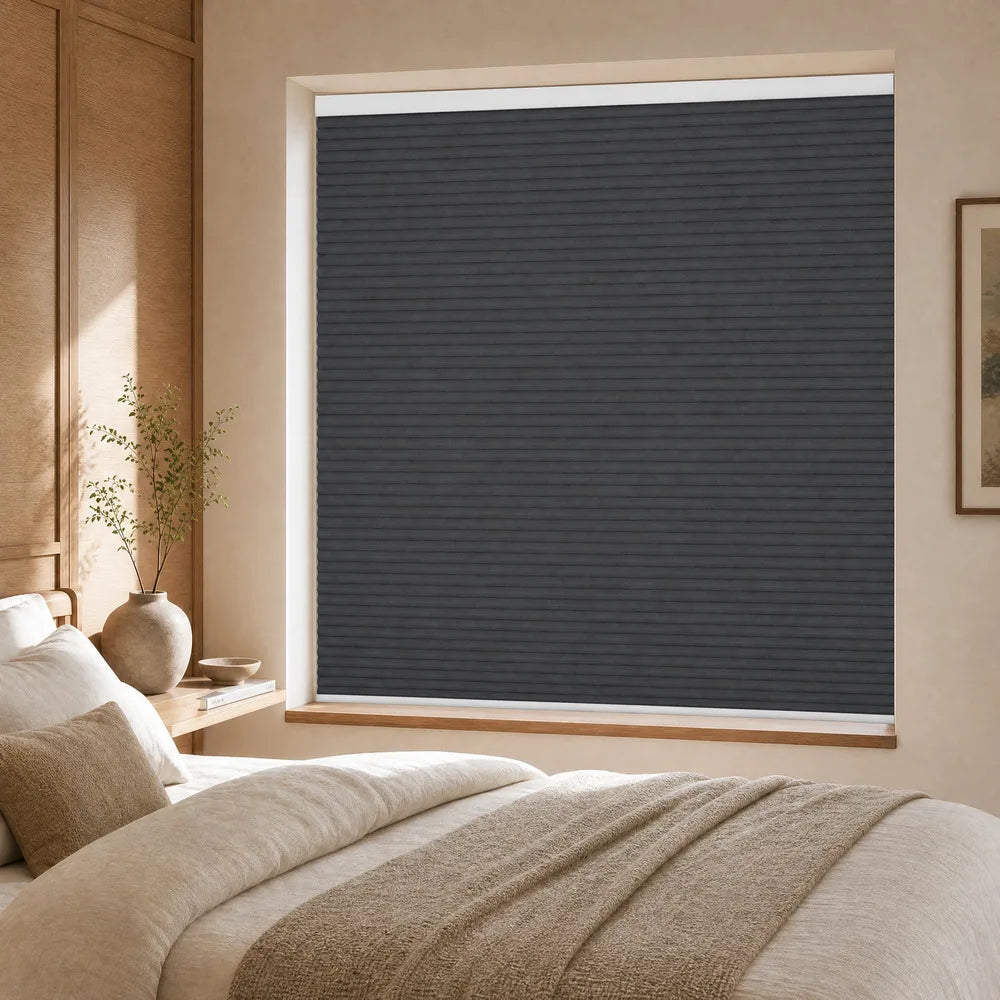 Finished Honeycomb Blinds Cordless No Cord No Drill Two Tracks Economic Cellular Shades