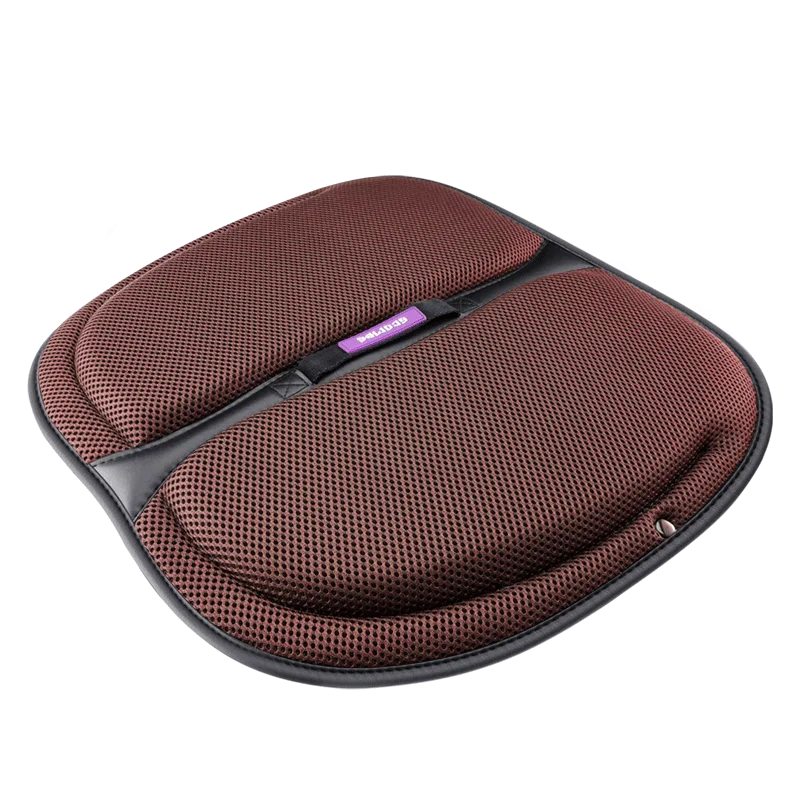 Foldable Cooling Memory Foam Seat Cushion with Business/Luxury Design for Car and Office
