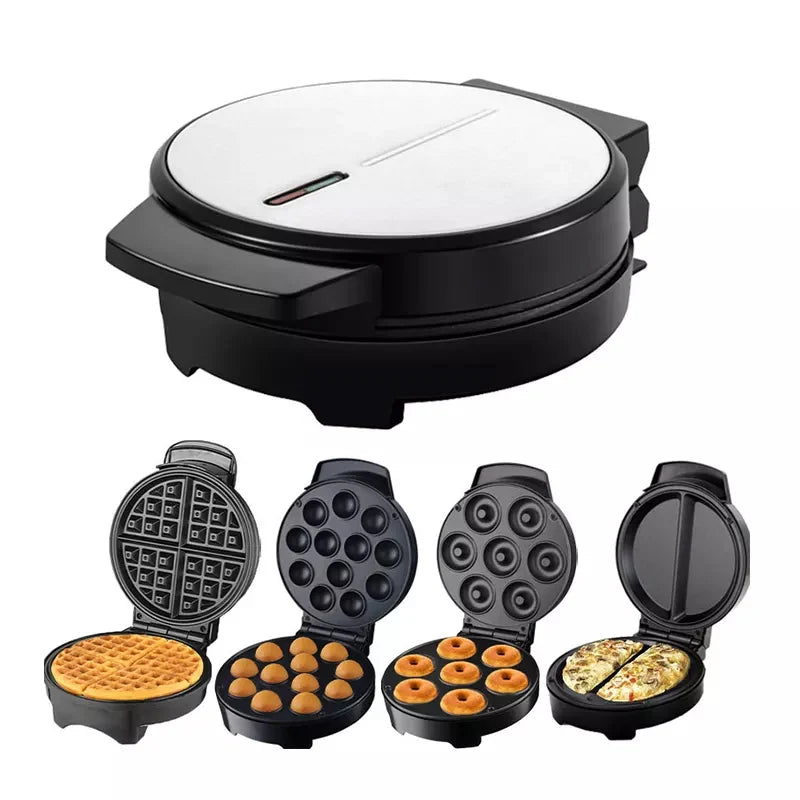 7 6 5 4 3 2 in 1 Waffle Maker Sandwich Toaster 4 Slice Toastie Maker Panini Press Grill